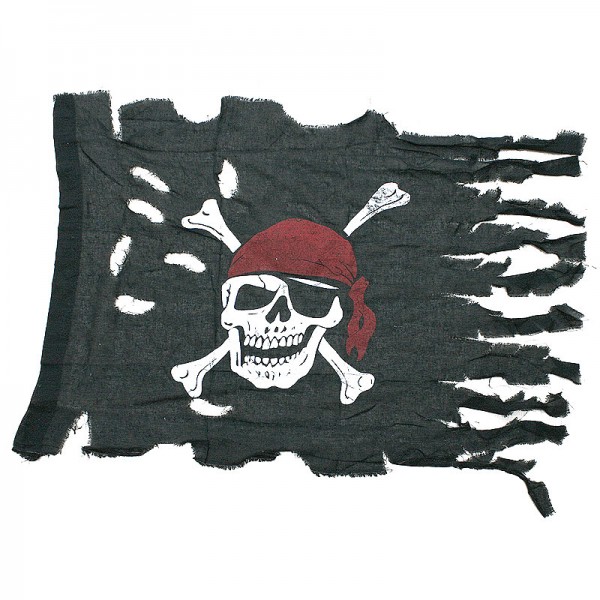 Verwitterte Piratenflagge Piratenfahne