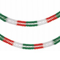 Großraum-Girlande grün weiß rot Großraum-Girlande grün weiß rot