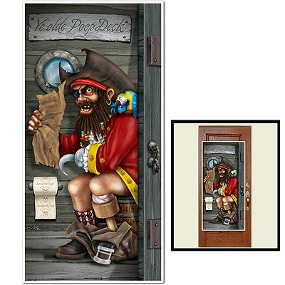 WC-Türposter Piratenkapitän
