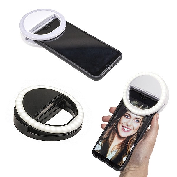 Selfie LED Licht Ring schwarz