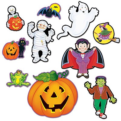 Halloweendeko-Set Motive Kinder