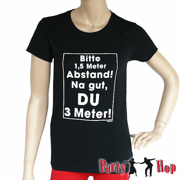 Damen-T-Shirt Bitte Abstand