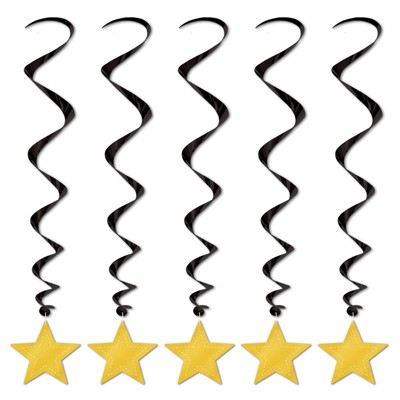 Spiralhänger Sterne gold