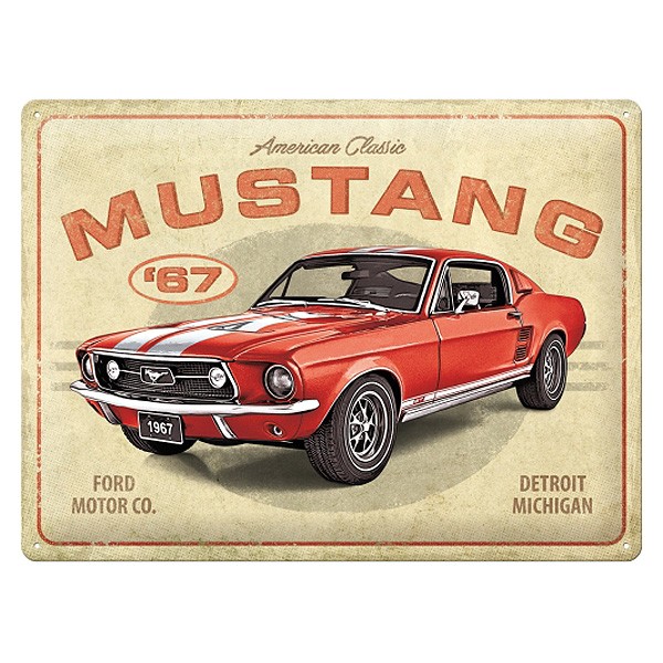 Ford Mustang GT 1967 Blechschild