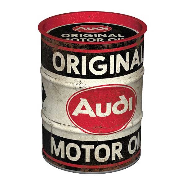 Audi Spardose Ölfass Motor Oil
