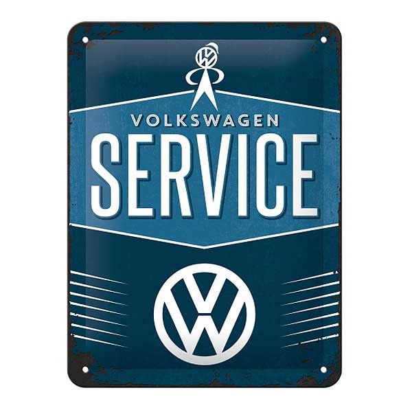 VW Service Blechschild 15x20cm