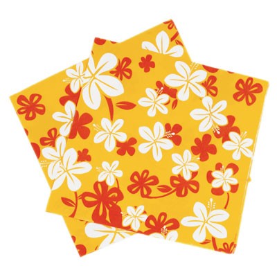 Papierservietten Hawaii Blumen