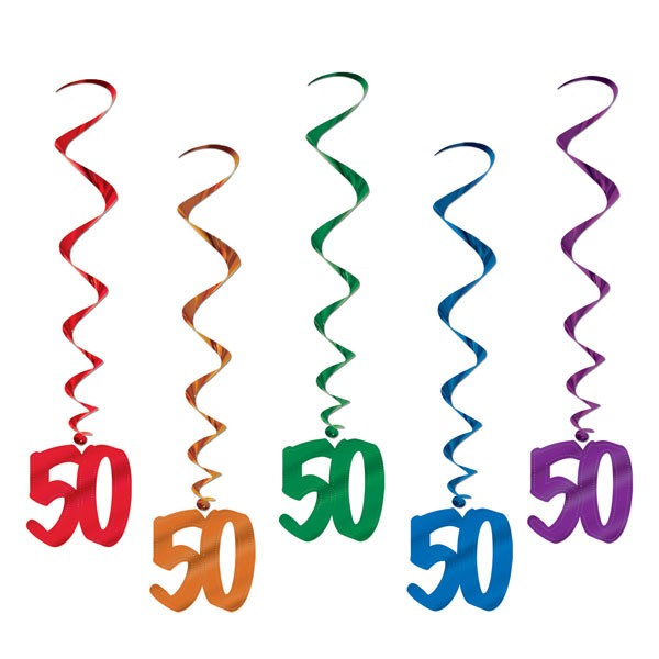 Spiralhänger 50. Geburtstag