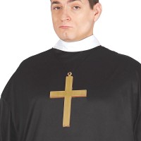 Großes Kostüm Kreuz für Mönch Papst Großes Kostüm Kreuz für Mönch Papst