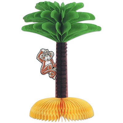 Tischdeko Palme mit Affe