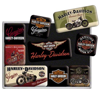 Magnet-Set Harley-Davidson Bikes