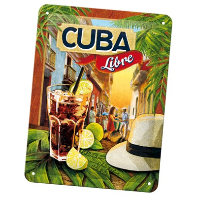 Blechschild Cuba Libre