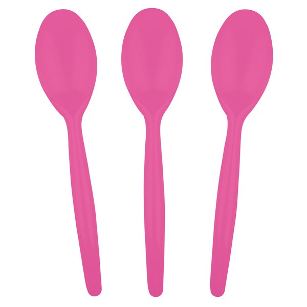 Plastiklöffel pink 20 Stück