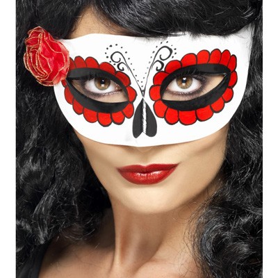 Day of the Dead Maske Rose