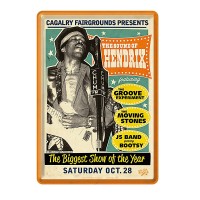 Blechpostkarte Jimi Hendrix Plakat Blechpostkarte Jimi Hendrix Plakat