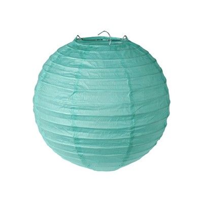 Partydeko Papierlampions mint mittel 20cm