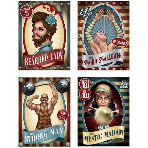 Deko-Plakate Vintage Circus