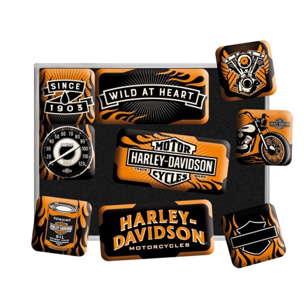 Magnet-Set Harley-Davidson Wild at Heart