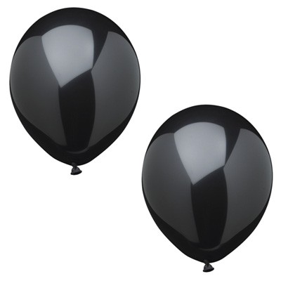 Luftballons schwarz 10er