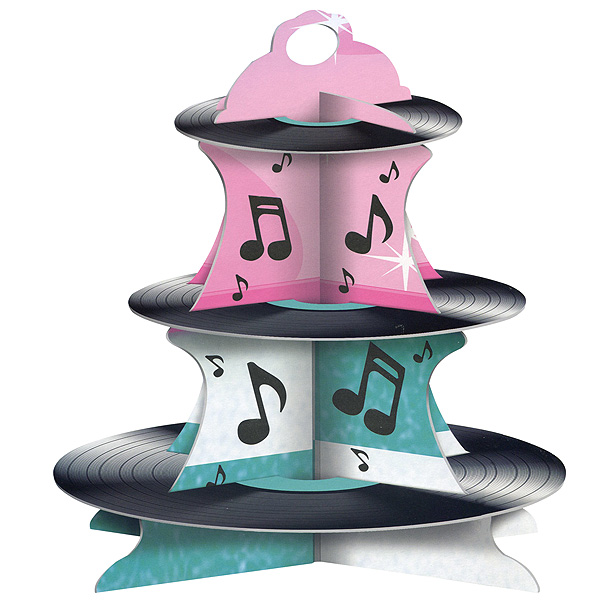 18 Cupcake-Topper Rosa Glitzer - Retro Auto & Hund Design, 6,1x5,1 Cm, Für Geburtstag