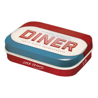 Pillendose Blech American Diner