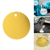Runde Platzkarten gold  Runde Platzkarten gold