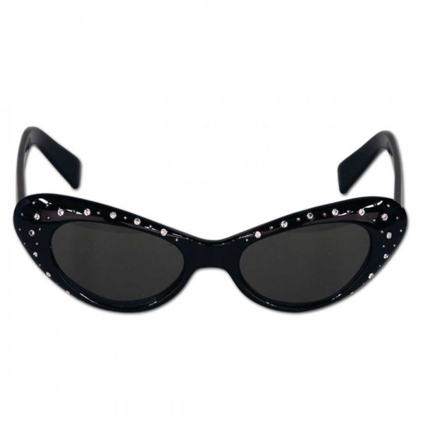 Damen Sonnebrille Cateye 50er Jahre Stil schwarz