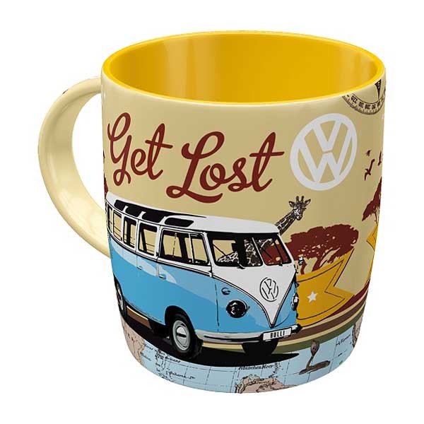 VW Bulli Tasse Get Lost Nostalgic Art