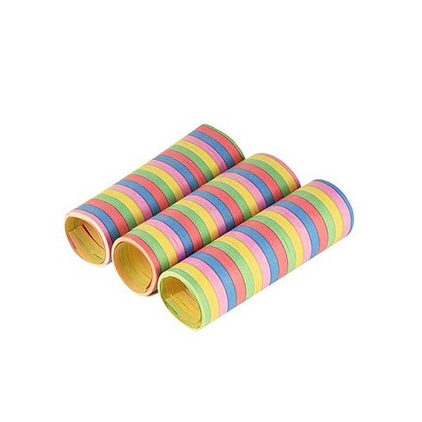 Luftschlangen bunt 3er Pack