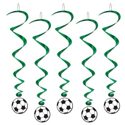 Spiralhänger Fußball  grün