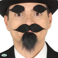 Falscher Schnurrbart Kinnbart Augenbrauen Falscher Schnurrbart Kinnbart Augenbrauen