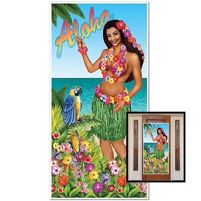 Türposter Hawaii-Girl 