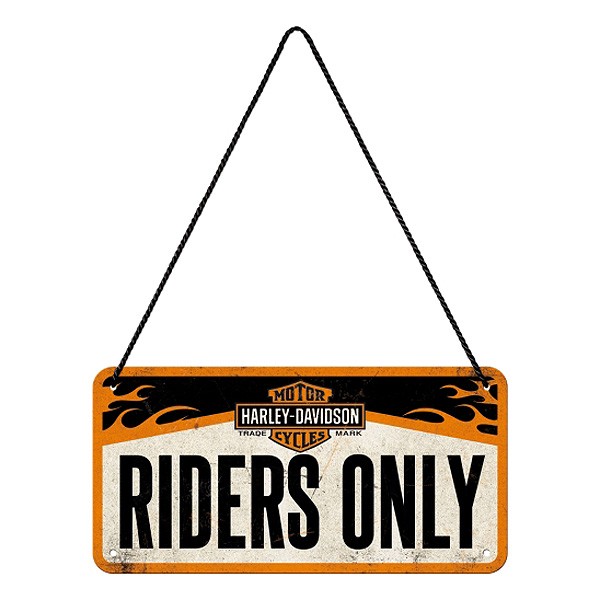 Hängeschild Harley Davidson Riders Only Blechschild