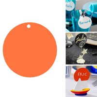 Runde Platzkarten orange Runde Platzkarten orange