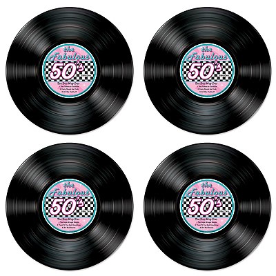 Partydeko  Schallplatten Fabulous 50s