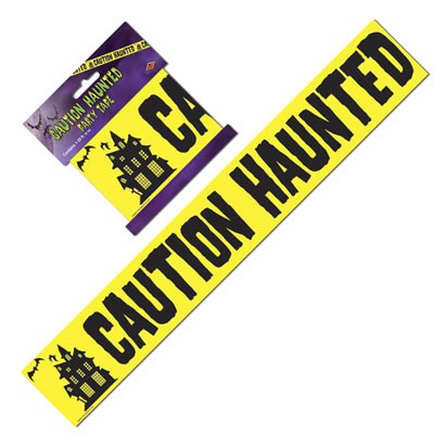 Party-Absperrband Caution Haunted