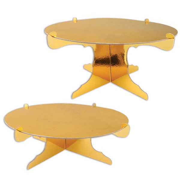 Kuchenständer gold metallic