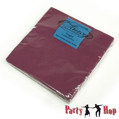 Papierservietten bordeaux 25 Stück
