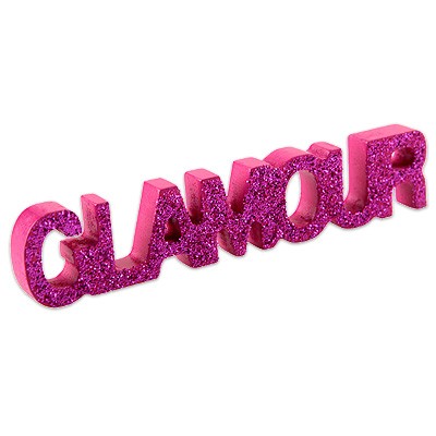 Tischdeko Schriftzug Glamour