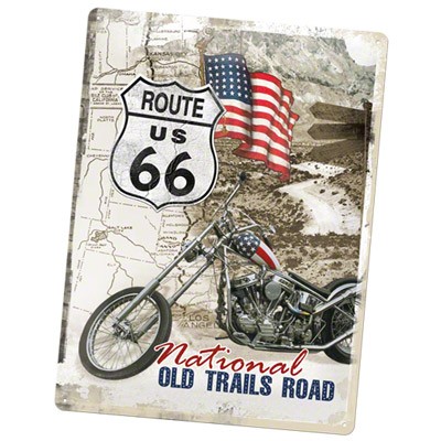 Blechschild Route 66 Old Trails Road