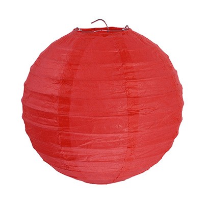 Partydeko Papierlampions rot groß 30cm