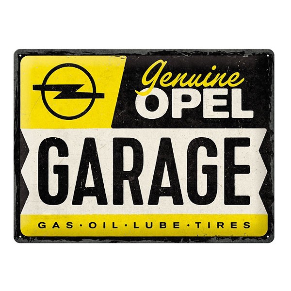 Blechschild Opel Garage 40x30cm
