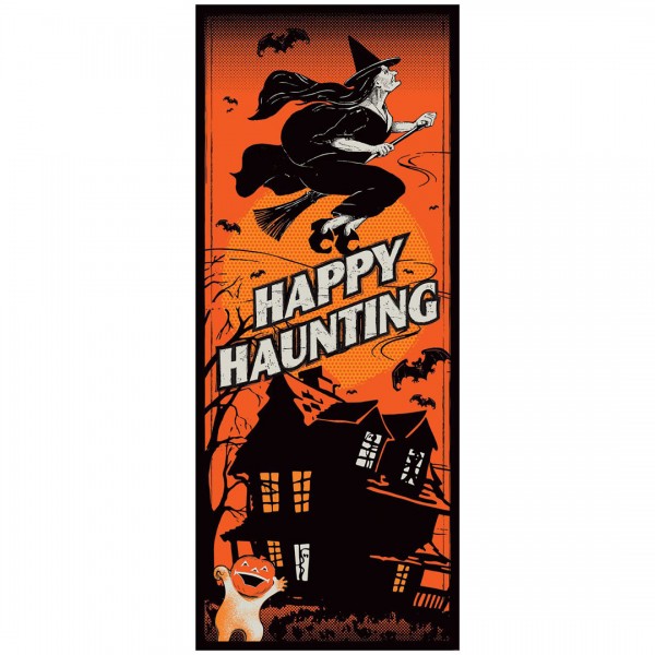 Halloween Vintage Dekoposter Happy Haunting