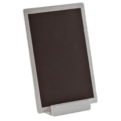Tischaufsteller Silbergraue Deko Tafel Zum Beschriften Party