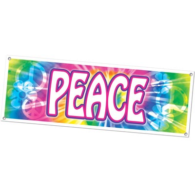 Partydeko Banner Peace