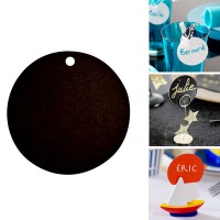 Runde Platzkarten schwarz Runde Platzkarten schwarz