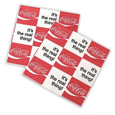 Coca Cola Servietten Real Thing