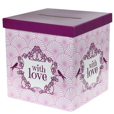 Kartenbox With Love rosa