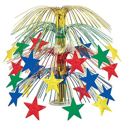 Tischaufsteller Sterne bunt
