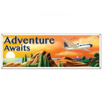 Partydeko Banner Adventure Awaits Partydeko Banner Adventure Awaits